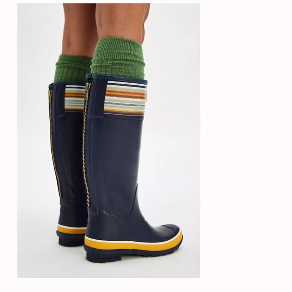NEW PENDLETON Bridger Striped Tall Rain Boots FOR women in navy 7254j2 - Picture 2 of 14